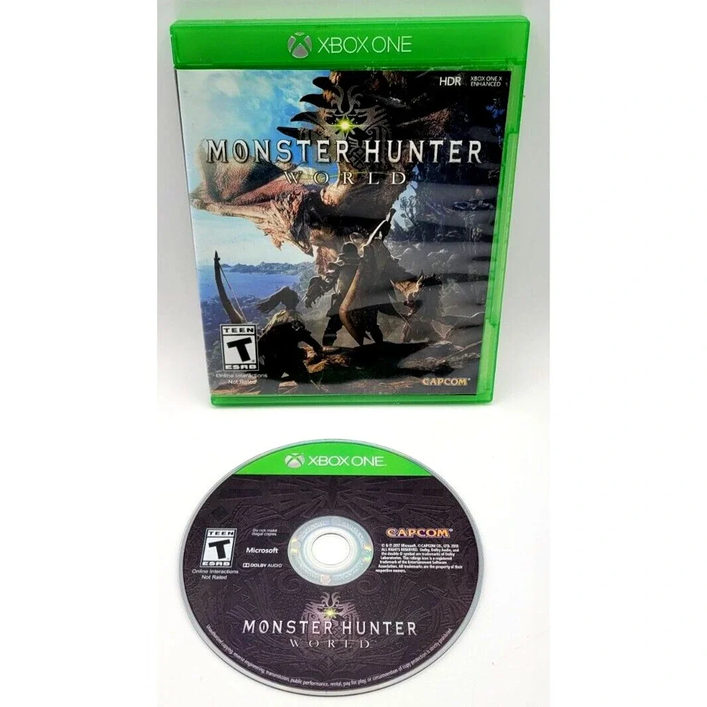 MONSTER HUNTER WORLD XBOX ONE GAME CIB COMPLETE IN BOX‎ CAPCOM